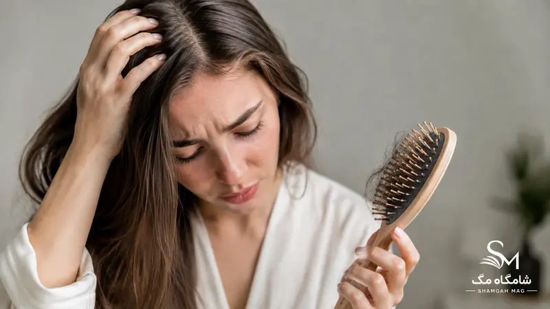 بررسی علل ریزش مو در زنان